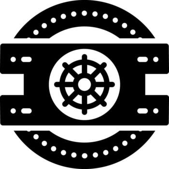 solid icon for vault vector