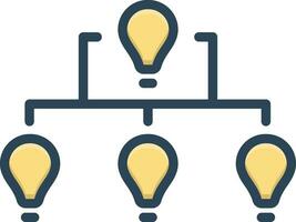 color icon for hierarchy vector