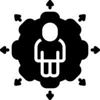 solid icon for possibility vector