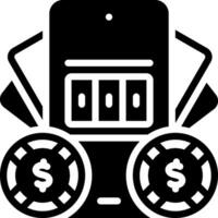 solid icon for betting vector