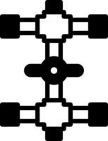 solid icon for fitting vector
