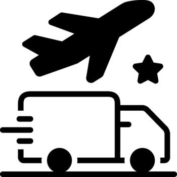 solid icon for transport vector