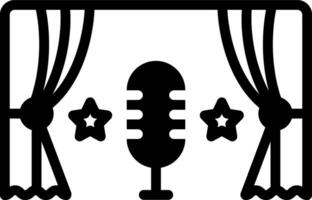 solid icon for shows vector