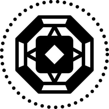 sólido icono para zafiro vector