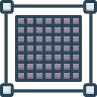color icon for grid vector