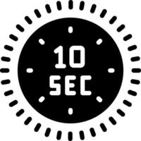 solid icon for sec vector