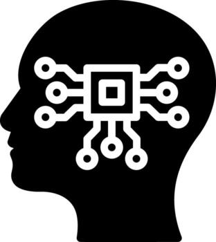 solid icon for intelligent vector