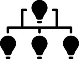 solid icon for hierarchy vector