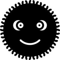 solid icon for fuzzy vector