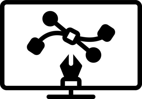 solid icon for vector