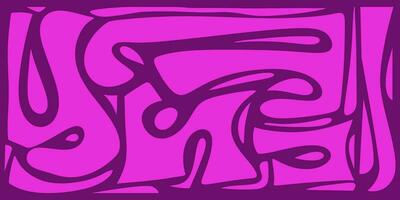 Hand drawn contemporary abstract shapes. Dynamical colored forms and line. Abstrack backgrounds, vibrant purple. vector