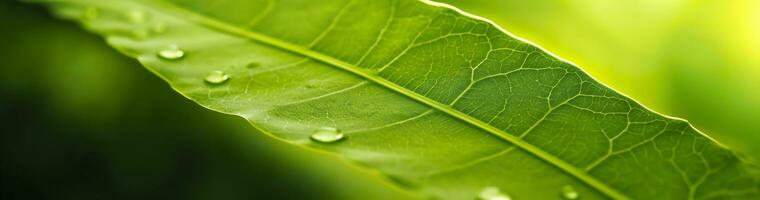 verde hoja naturaleza antecedentes. ai generado foto