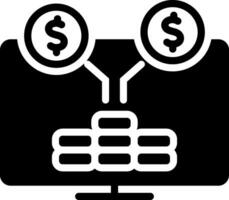 solid icon for collected vector
