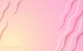 Pink soft abstract minimalist background vector design