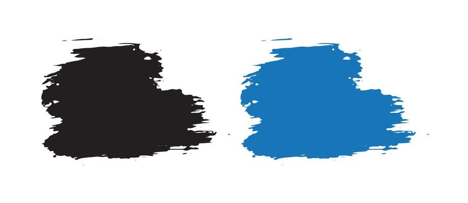 Set of hand painted watercolor brush background