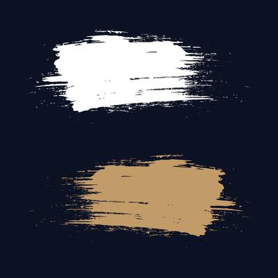 Painted grunge handmade stripe vector set