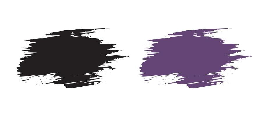 Painted banner brush stroke design