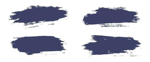 Set of abstract brush stroke vector grunge texture