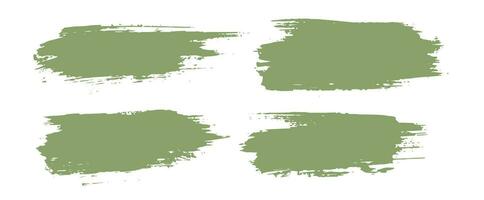 Set of grunge brush Stroke painted text box vector