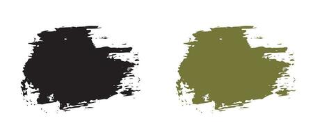 Ink abstract vector brush stroke collection