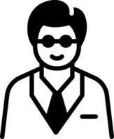 solid icon for newman vector
