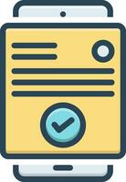 color icon for validity vector