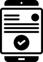 solid icon for validity vector