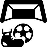 solid icon for soccer vector