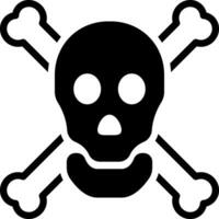 solid icon for dangerous vector