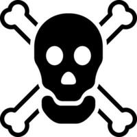 solid icon for dangerous vector