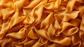 AI-Generated Texture of yellow durum wheat pasta background photo