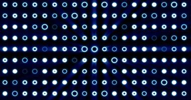 Abstract background of bright blue glowing light bulbs from circles and dots of energy magic disco wall photo