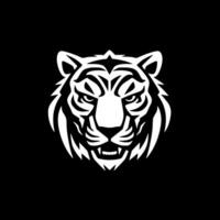 tigre, negro y blanco vector ilustración