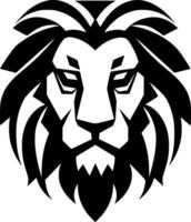 Lion - Black and White Isolated Icon - Vector illustration