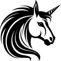 Unicorn, Minimalist and Simple Silhouette - Vector illustration