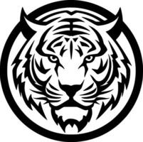 Tigre - minimalista y plano logo - vector ilustración