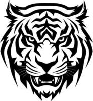 Tigre - minimalista y plano logo - vector ilustración