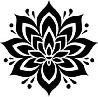 Mandala, Minimalist and Simple Silhouette - Vector illustration