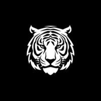 Tigre - minimalista y plano logo - vector ilustración