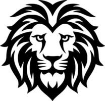 Lion, Black and White Vector illustration