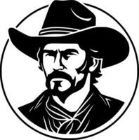 Western, Black and White Vector illustration