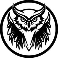 Owl - Minimalist and Flat Logo - Vector illustration