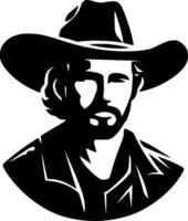 Western, Black and White Vector illustration