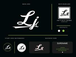 Abstract Lj Logo Branding, Professional Ls LJ Apparel Luxury Letter Logo Icon vector