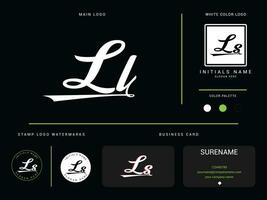 Abstract Ll Logo Branding, Professional Ls LL Apparel Luxury Letter Logo Icon vector