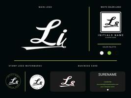 Abstract LI Logo Branding, Professional Ls Li Apparel Luxury Letter Logo Icon vector