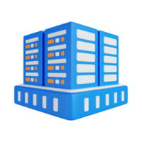 Data servers 3d icon Generative Ai png