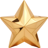 Gold Star, Shining Bright, Stellar Achievement ai generative png