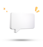 3d rendering of speech bubble, 3D pastel chat icon set. Set of 3d speak bubble. png