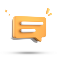 3d rendering of speech bubble, 3D pastel chat icon set. Set of 3d speak bubble. png